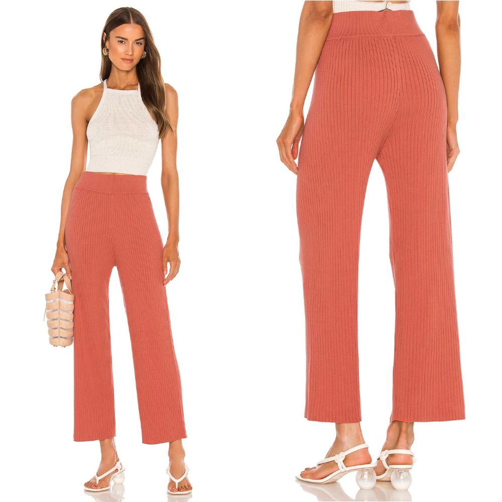 NWT Cult Gaia‎ Jada Knit Pants in Jasper Size Large
